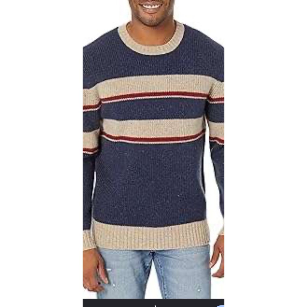 Pendleton Park Stripe Merino Wool Sweater Mens Small  Crewneck Striped NWT